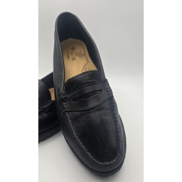 Bass Weejun's Kathleen 90's Penny Loafers Ladies US Size 8.5 Black - Picture 2 of 8